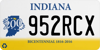 IN license plate 952RCX