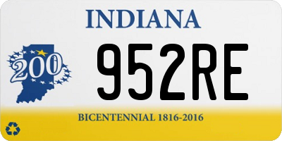 IN license plate 952RE