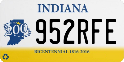 IN license plate 952RFE