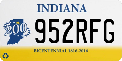 IN license plate 952RFG