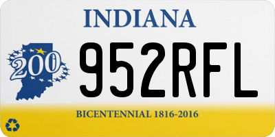 IN license plate 952RFL