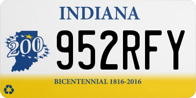 IN license plate 952RFY