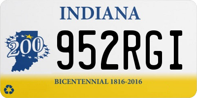 IN license plate 952RGI