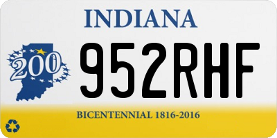IN license plate 952RHF