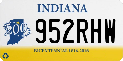 IN license plate 952RHW