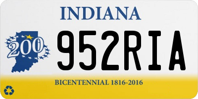 IN license plate 952RIA