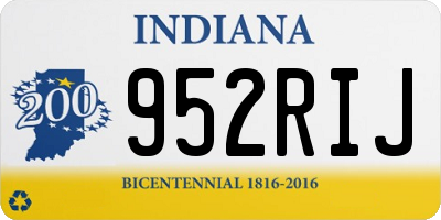 IN license plate 952RIJ