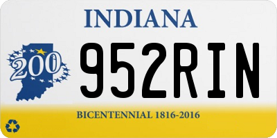 IN license plate 952RIN