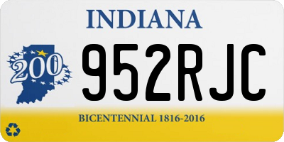 IN license plate 952RJC