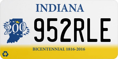 IN license plate 952RLE