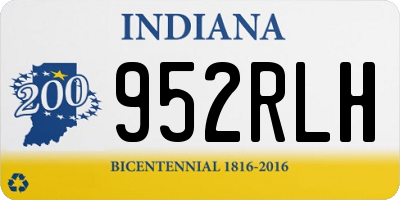 IN license plate 952RLH