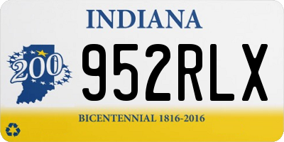 IN license plate 952RLX