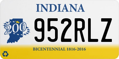 IN license plate 952RLZ
