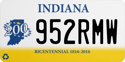 IN license plate 952RMW