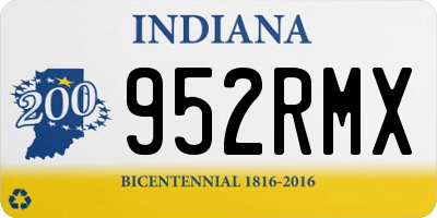 IN license plate 952RMX