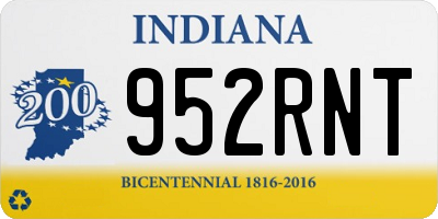 IN license plate 952RNT