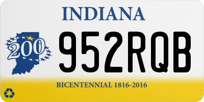IN license plate 952RQB