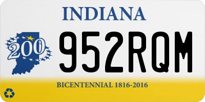 IN license plate 952RQM