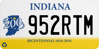 IN license plate 952RTM