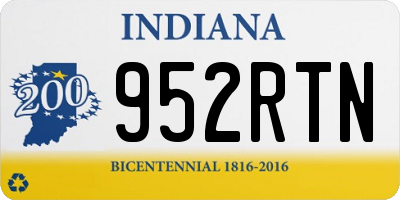 IN license plate 952RTN