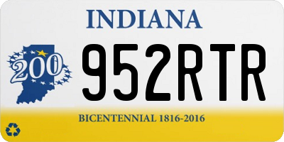 IN license plate 952RTR