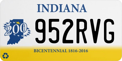 IN license plate 952RVG