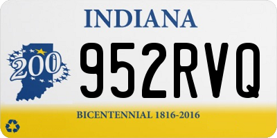 IN license plate 952RVQ