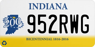 IN license plate 952RWG