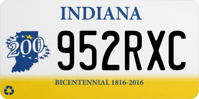 IN license plate 952RXC