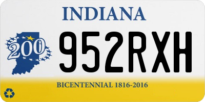 IN license plate 952RXH