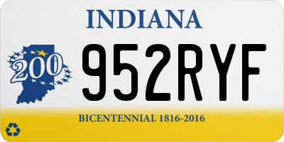 IN license plate 952RYF