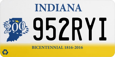 IN license plate 952RYI