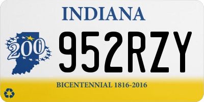 IN license plate 952RZY