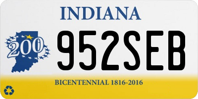 IN license plate 952SEB