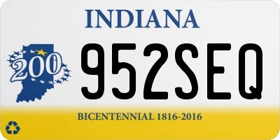 IN license plate 952SEQ