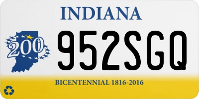 IN license plate 952SGQ