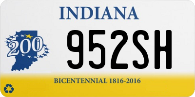 IN license plate 952SH