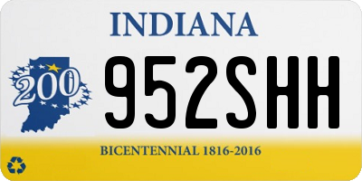 IN license plate 952SHH