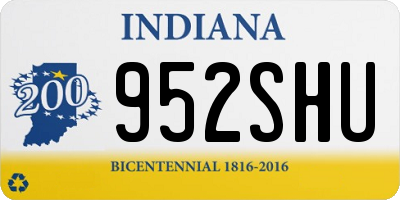 IN license plate 952SHU