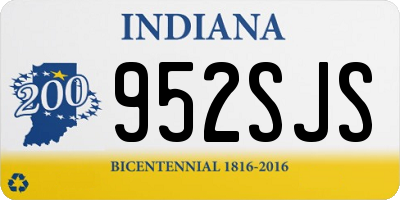 IN license plate 952SJS
