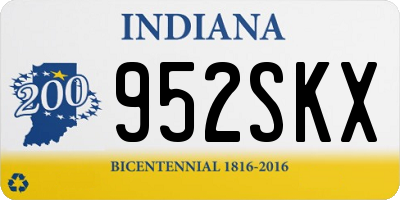 IN license plate 952SKX