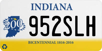 IN license plate 952SLH