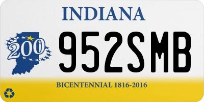 IN license plate 952SMB
