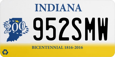 IN license plate 952SMW