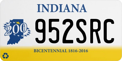 IN license plate 952SRC
