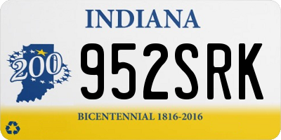 IN license plate 952SRK