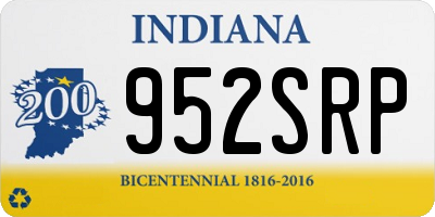 IN license plate 952SRP