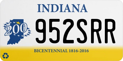 IN license plate 952SRR