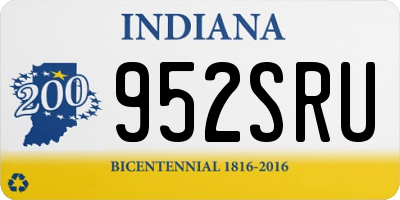 IN license plate 952SRU