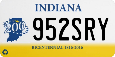IN license plate 952SRY